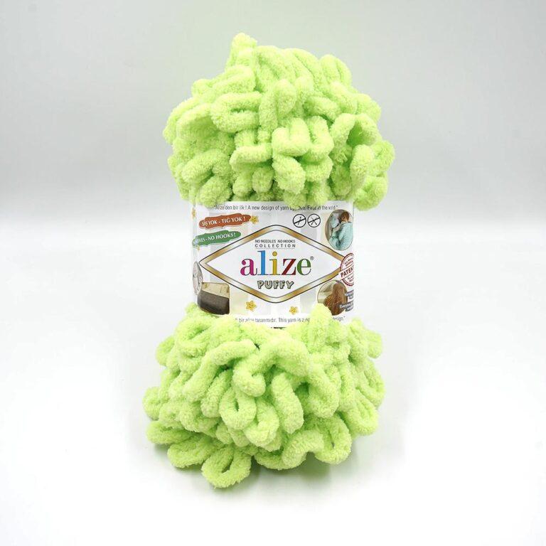Пряжа для вязания ALIZE «PUFFY» (№41) Салатовый