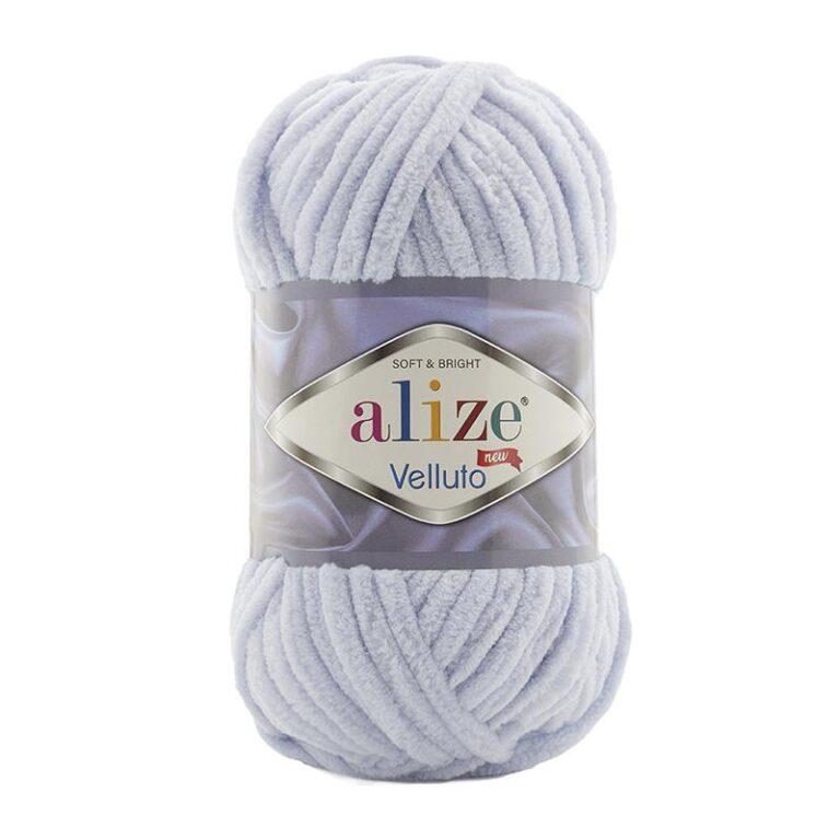 Пряжа для вязания ALIZE «VELLUTO» (№416) Серый