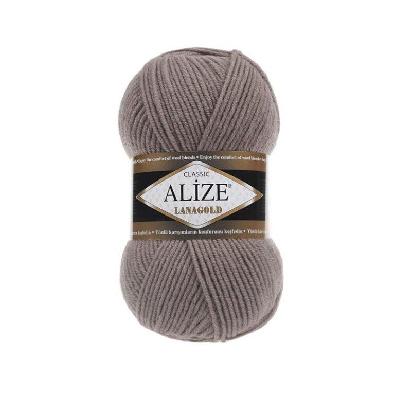 Пряжа для вязания ALIZE «LANAGOLD» (№584) Кофе с молоком
