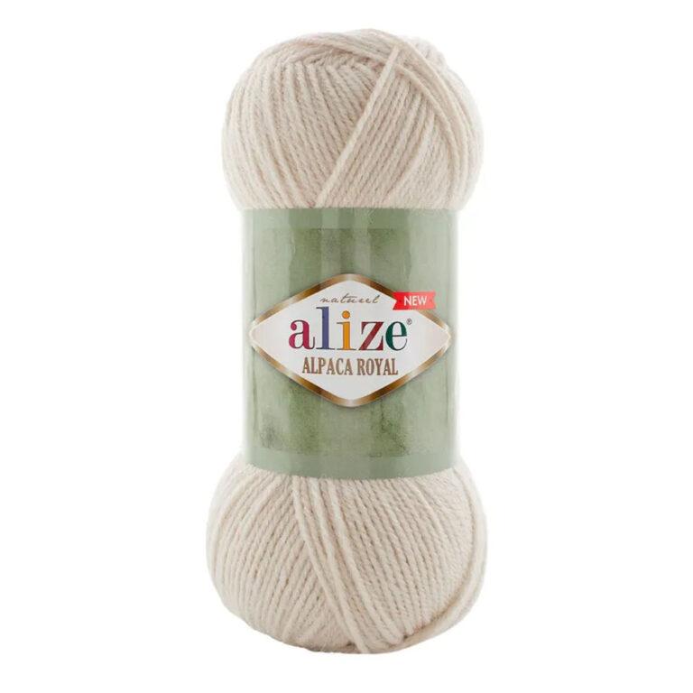 Пряжа для вязания ALIZE «ALPACA ROYAL NEW» (№599) Слоновая кость