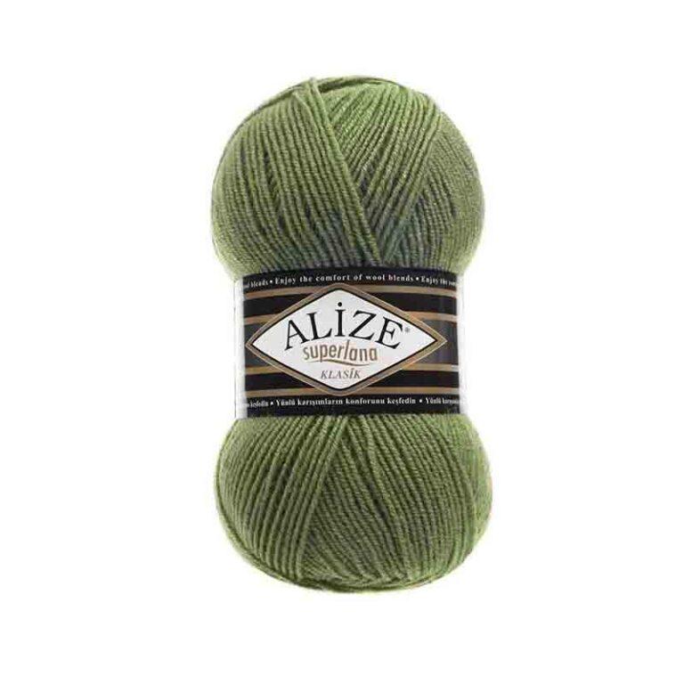 Пряжа для вязания ALIZE «SUPERLANA KLASIK» (№620) Оливковый
