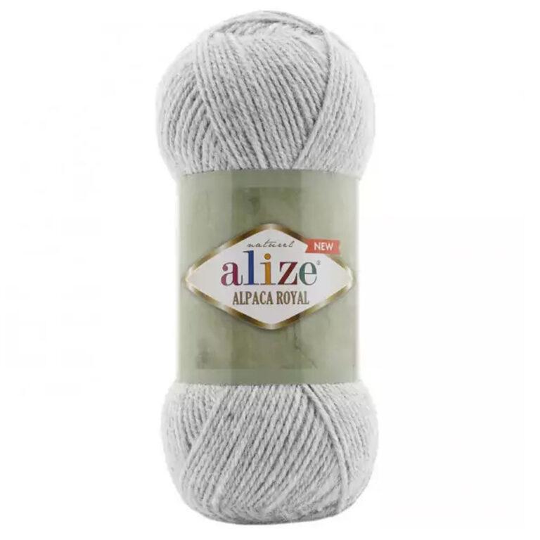 Пряжа для вязания ALIZE «ALPACA ROYAL NEW» (№684) Пепел меланж