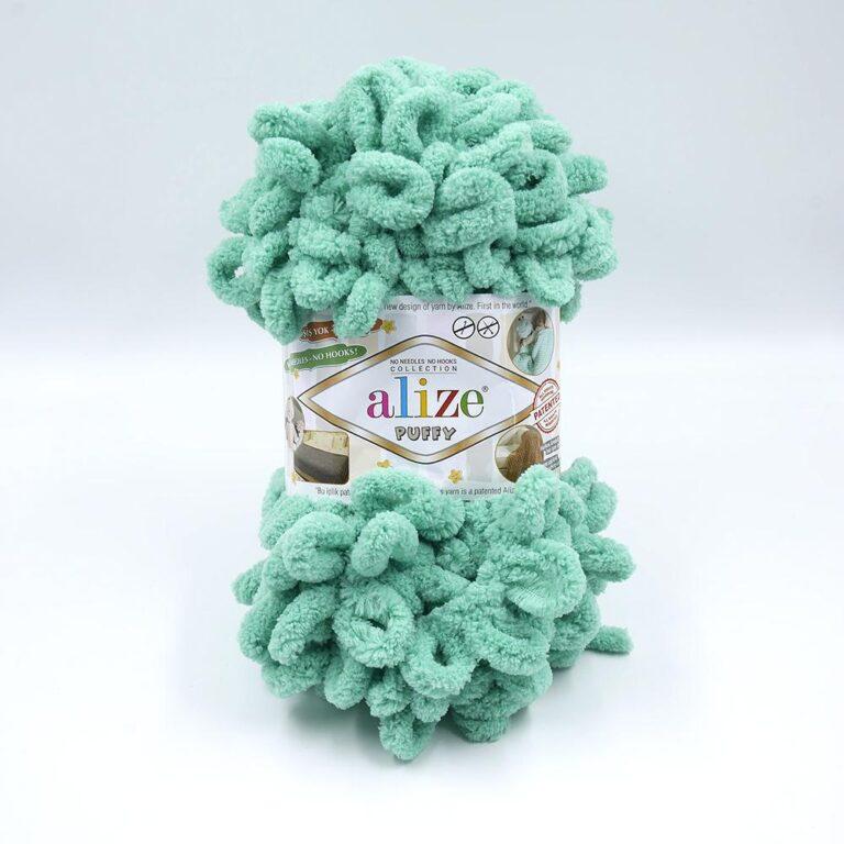 Пряжа для вязания ALIZE «PUFFY» (№741) Мята