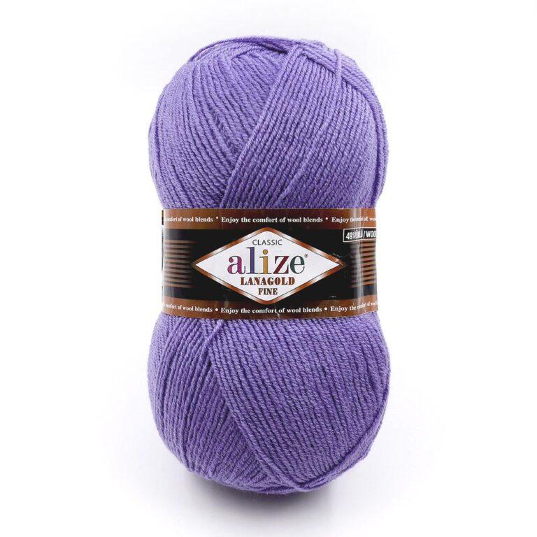 Пряжа для вязания ALIZE «LANAGOLD FINE» (№851) Барвинок