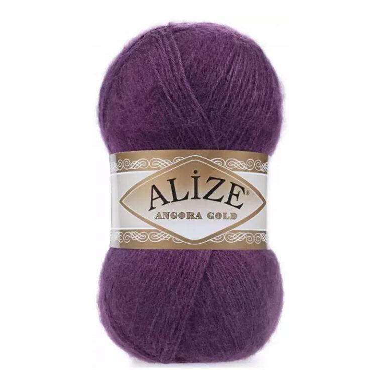 Пряжа для вязания ALIZE «ANGORA GOLD» (№111) Фиолет