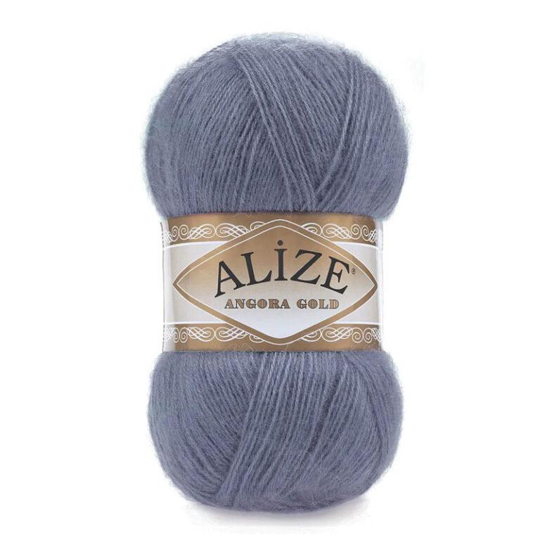 Пряжа для вязания ALIZE «ANGORA GOLD» (№203) Джинс меланж