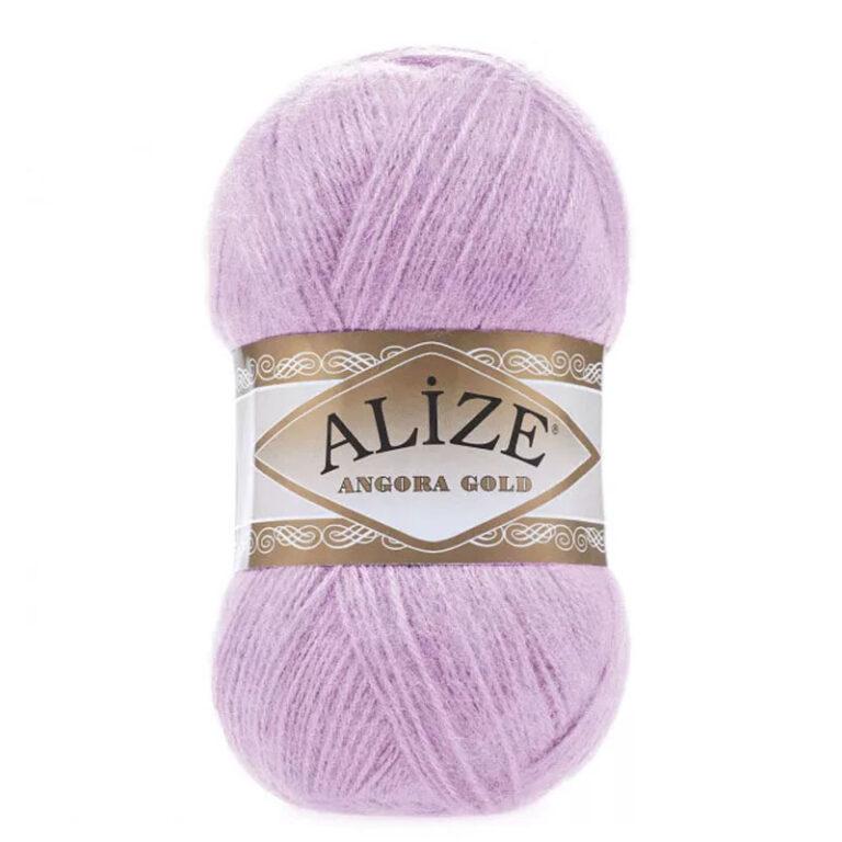 Пряжа для вязания ALIZE «ANGORA GOLD» (№27) Лиловый