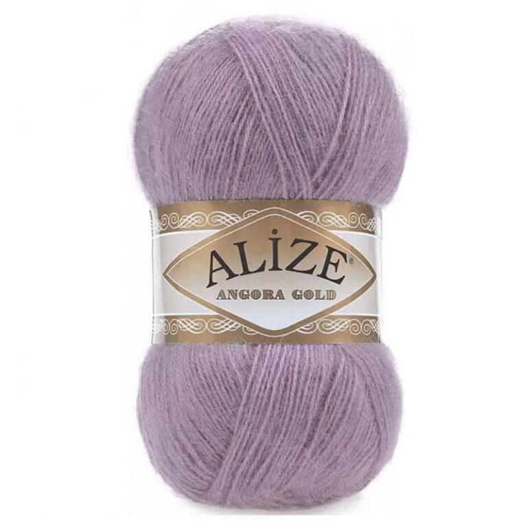 Пряжа для вязания ALIZE «ANGORA GOLD» (№312) Темно-лиловый