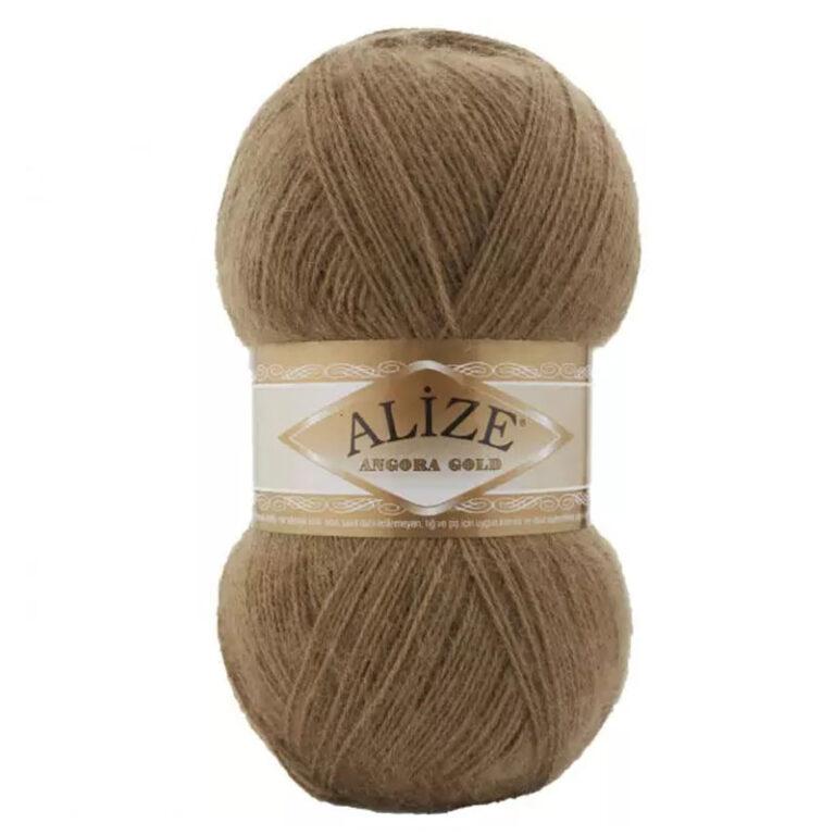 Пряжа для вязания ALIZE «ANGORA GOLD» (№466) Темно-бежевый