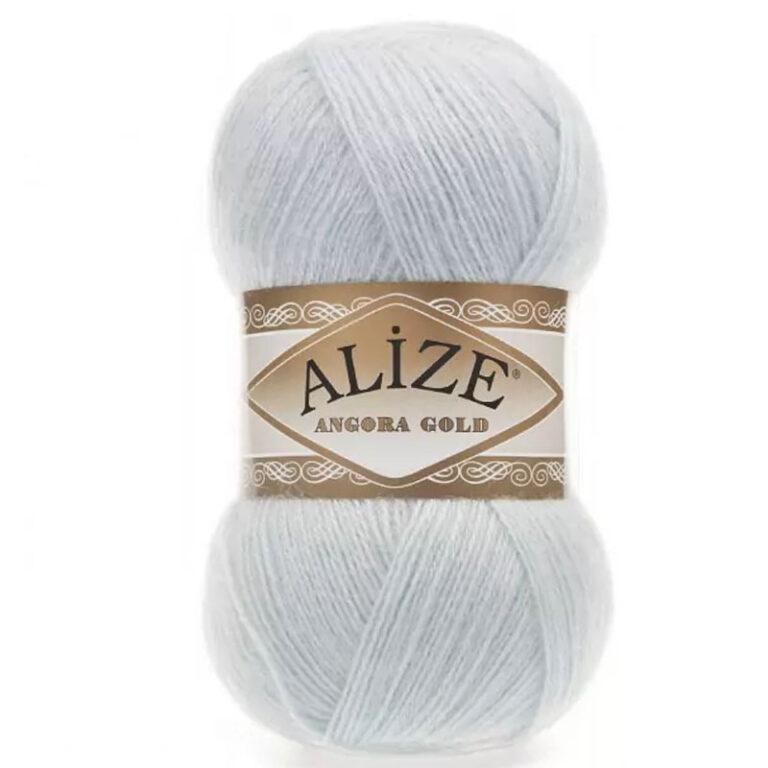 Пряжа для вязания ALIZE «ANGORA GOLD» (№514) Бледно-голубой