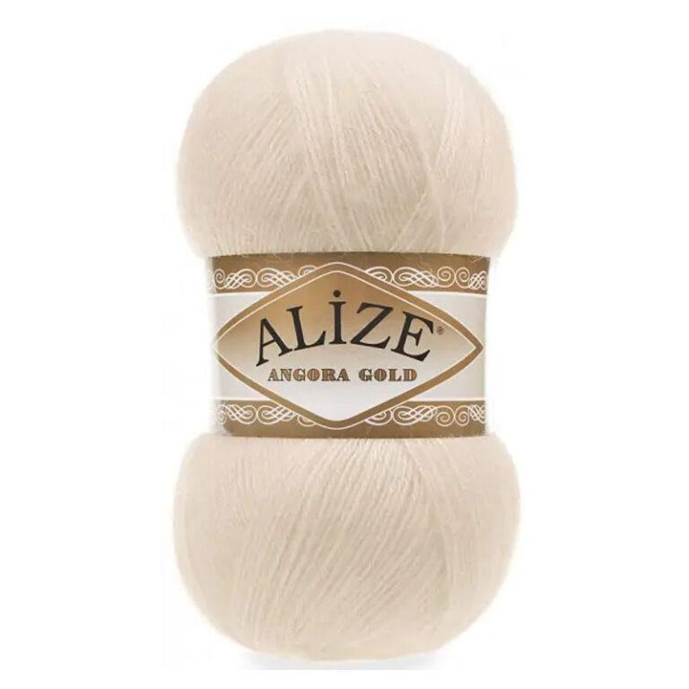 Пряжа для вязания ALIZE «ANGORA GOLD» (№67) Молочный