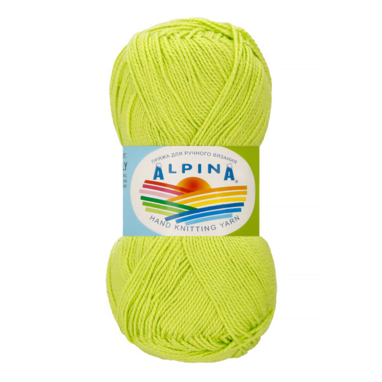 Пряжа для вязания ALPINA «HOLLY» (№145) Салатовый