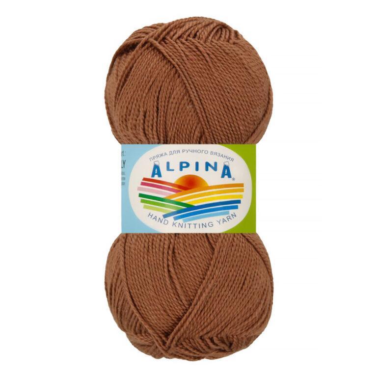 Пряжа для вязания ALPINA «HOLLY» (№223) Коричневый