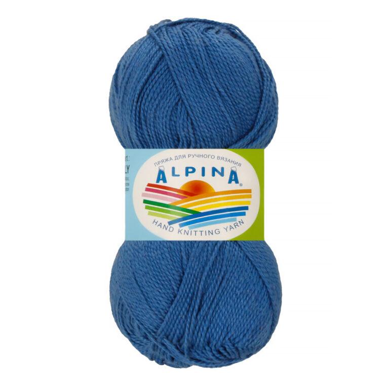 Пряжа для вязания ALPINA «HOLLY» (№322) Синий