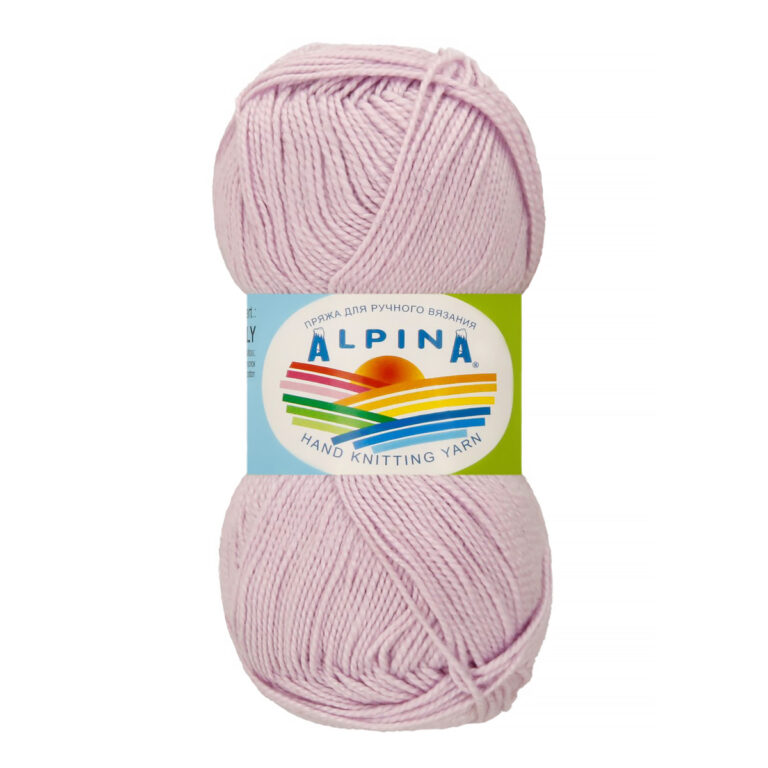 Пряжа для вязания ALPINA «HOLLY» (№624) Светло-сиреневый