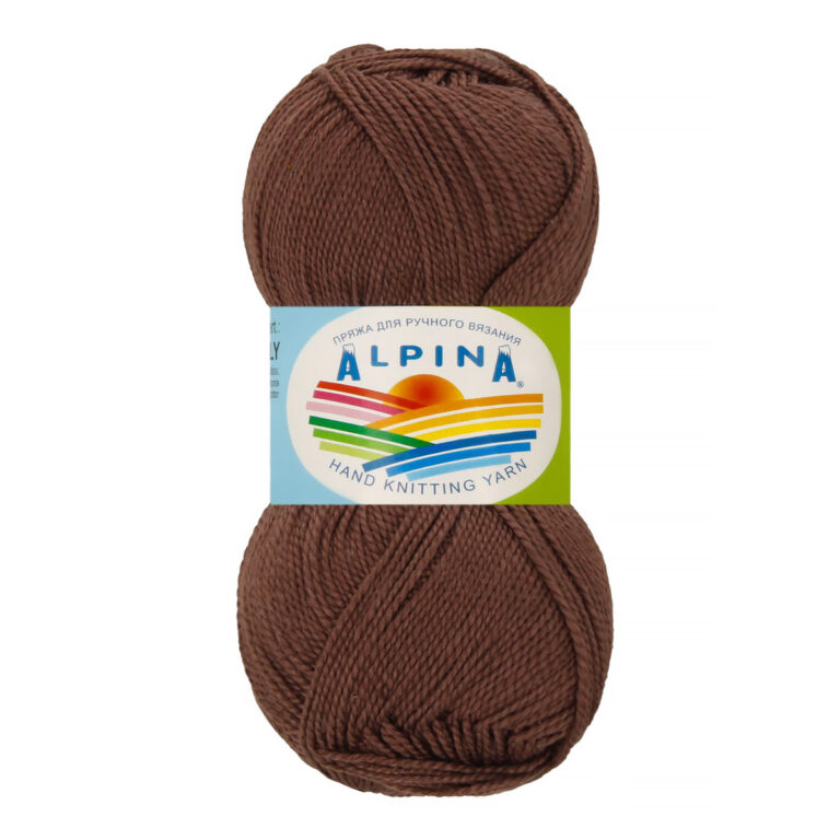 Пряжа для вязания ALPINA «HOLLY» (№923) Серо-коричневый