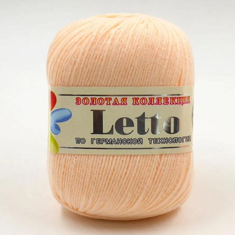 Пряжа для вязания COLOR CITY «LETTO» (№031) Светло-абрикосовый