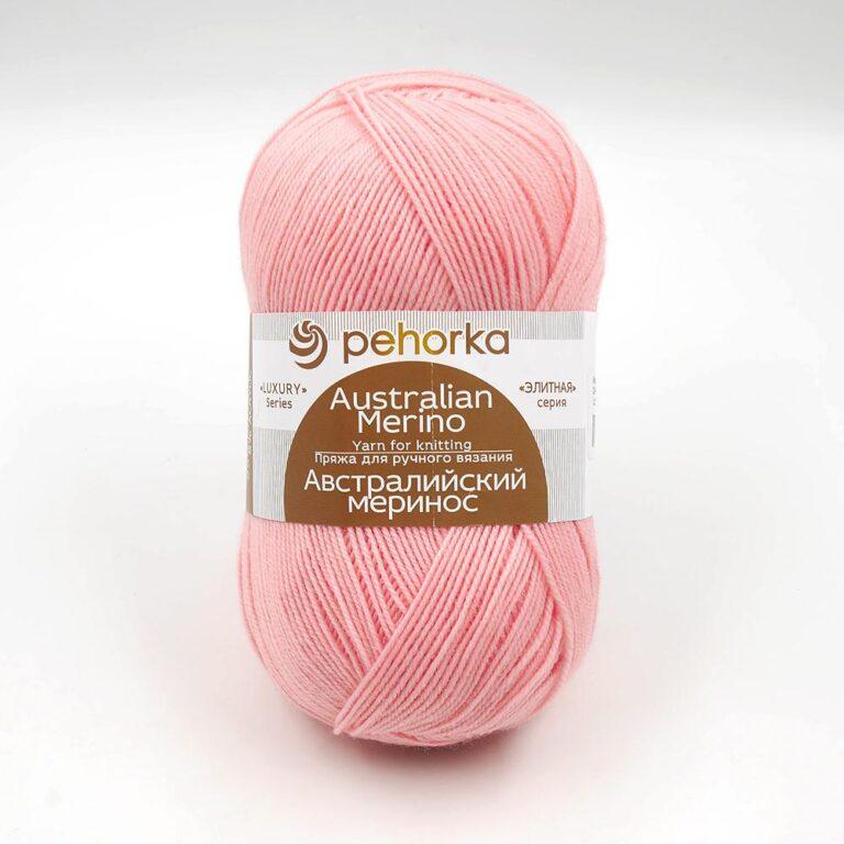 Пряжа для вязания ПЕХОРКА «АВСТРАЛИЙСКИЙ МЕРИНОС» (№24) Орхидея