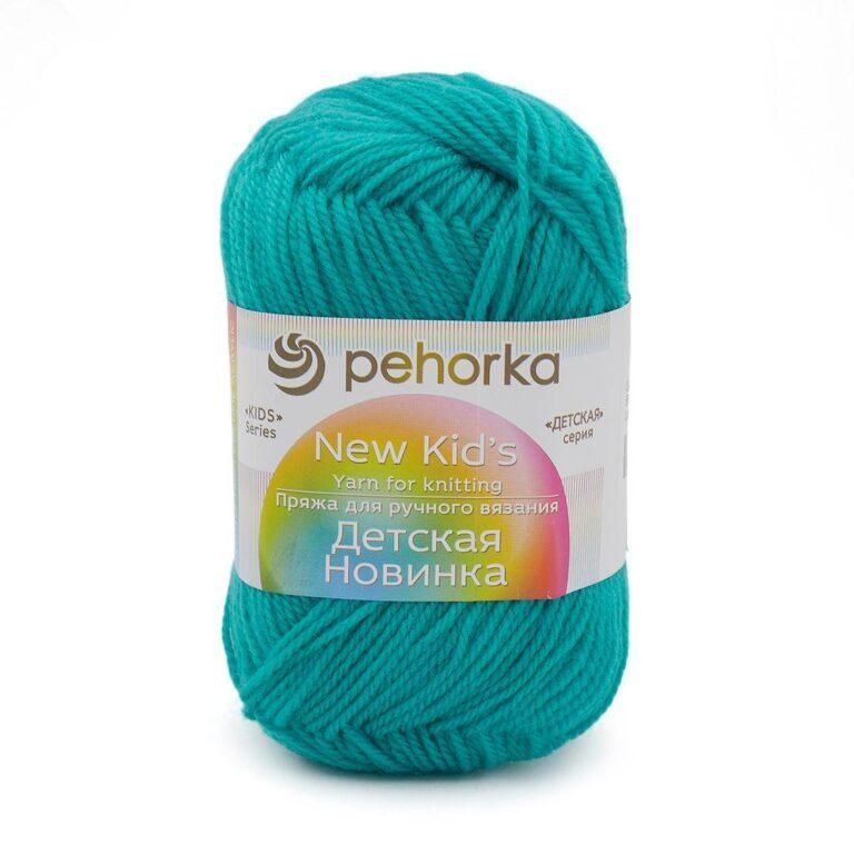 Пряжа для вязания ПЕХОРКА «ДЕТСКАЯ НОВИНКА» (№581) Светлый изумруд