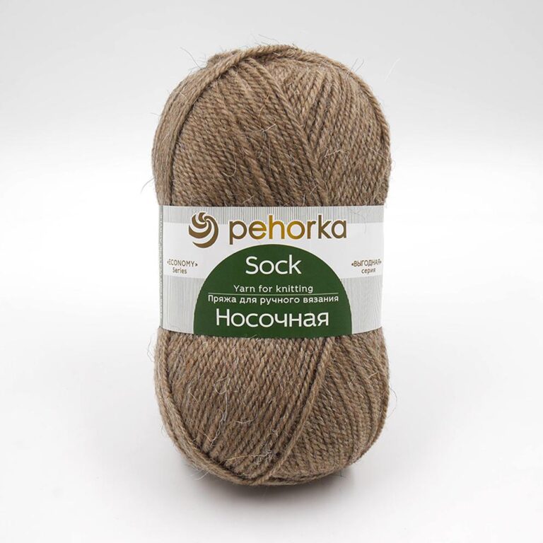 Пряжа для вязания ПЕХОРКА «НОСОЧНАЯ» (№412) Верблюжий