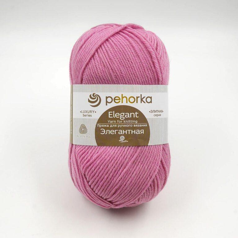 Пряжа для вязания ПЕХОРКА «ЭЛЕГАНТНАЯ» (№29) Розовая сирень