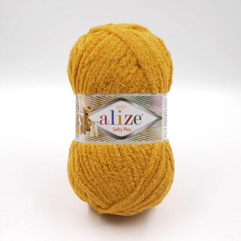 Пряжа для вязания ALIZE «SOFTY PLUS» (№02) Горчица