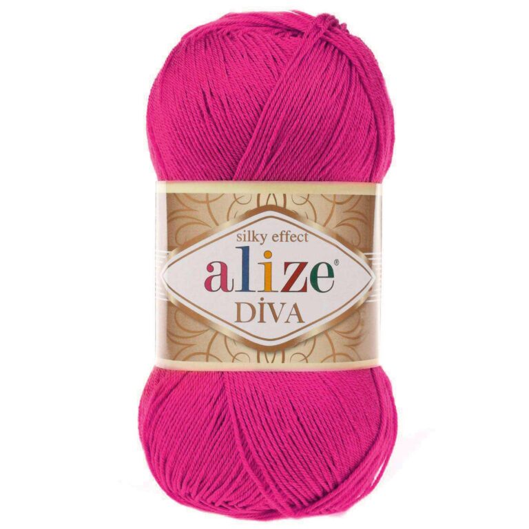 Пряжа для вязания ALIZE «DIVA» (№149) Фуксия