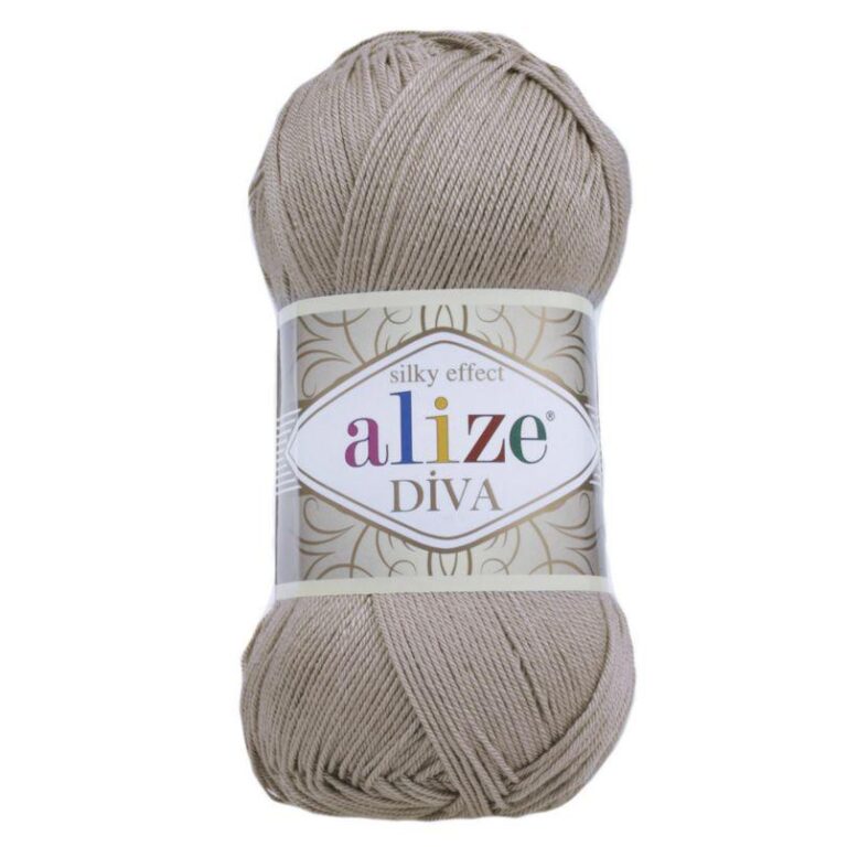 Пряжа для вязания ALIZE «DIVA» (№167) Бежевый