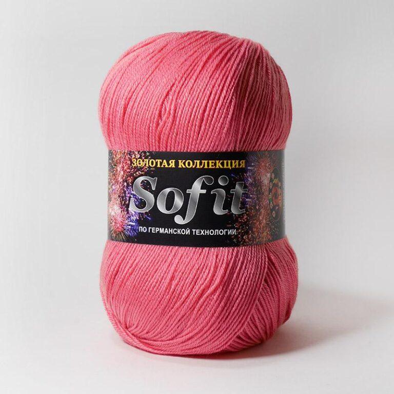 Пряжа для вязания COLOR CITY «SOFIT» (№2803) Брусника