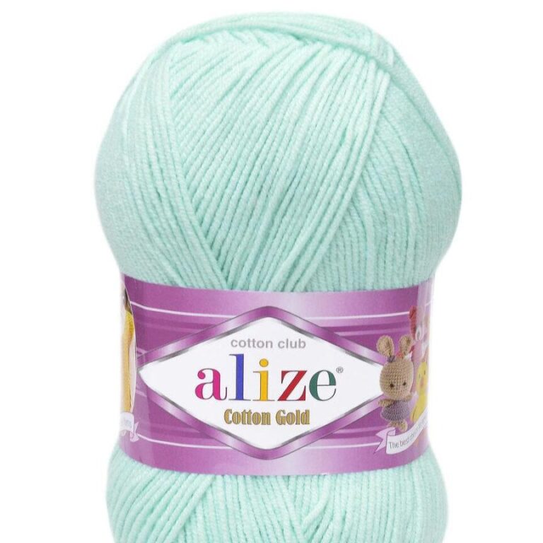 Пряжа для вязания ALIZE «COTTON GOLD» (№522) Мята