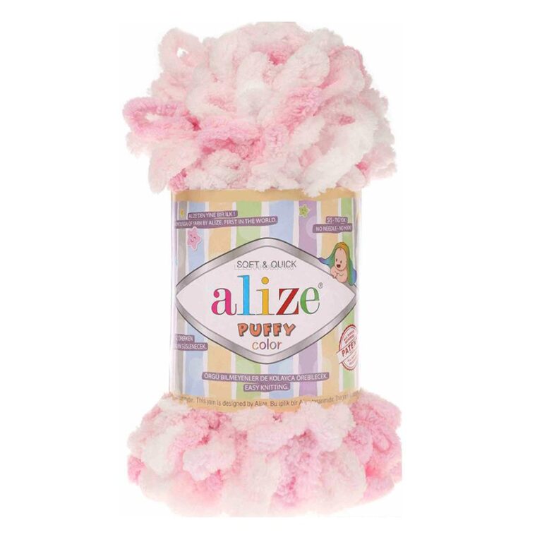 Пряжа для вязания ALIZE «PUFFY COLOR» (№5863) Принт