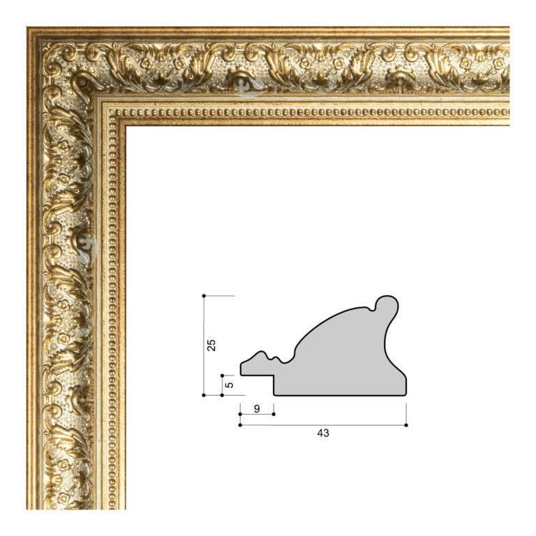 Багет пластиковый (ZR5592B-122245) 2,9м