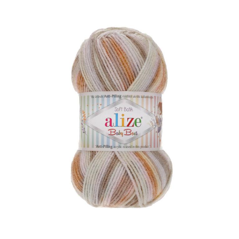 Пряжа для вязания ALIZE «BABY BEST BATIK» (№7541) Принт