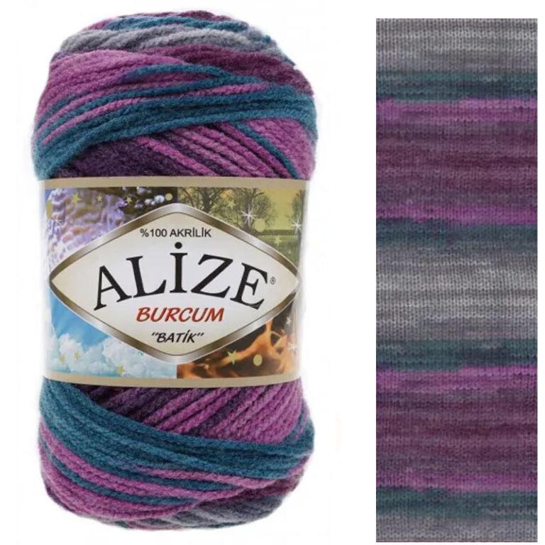 Пряжа для вязания ALIZE «BURCUM BATIK» (№3366) Принт