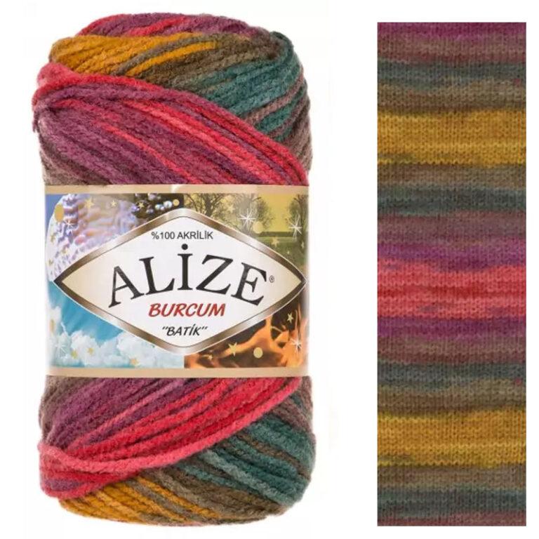 Пряжа для вязания ALIZE «BURCUM BATIK» (№3368) Принт