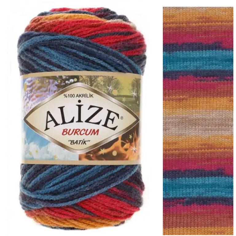 Пряжа для вязания ALIZE «BURCUM BATIK» (№4340) Принт