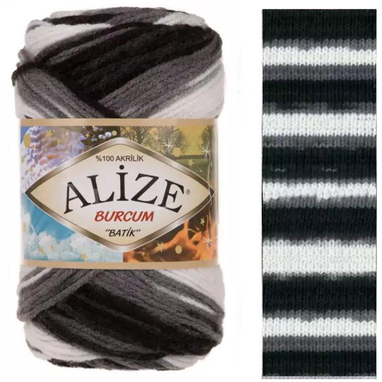 Пряжа для вязания ALIZE «BURCUM BATIK» (№4428) Принт