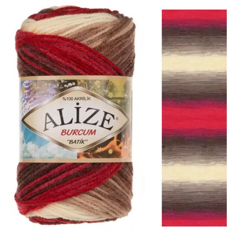 Пряжа для вязания ALIZE «BURCUM BATIK» (№4574) Принт