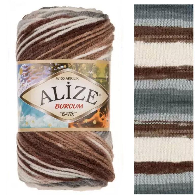 Пряжа для вязания ALIZE «BURCUM BATIK» (№5742) Принт