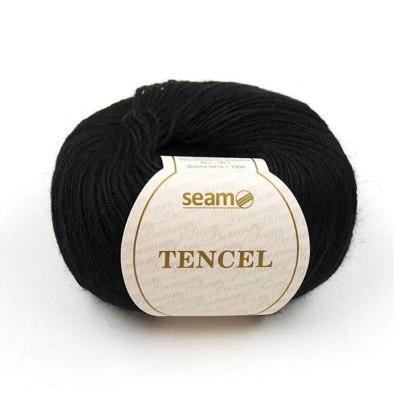 Пряжа для вязания SEAM «TENCEL» (№03) Чёрный