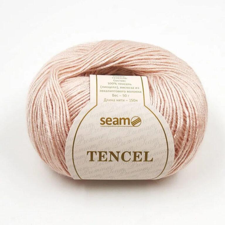 Пряжа для вязания SEAM «TENCEL» (№09) Светло-розовый