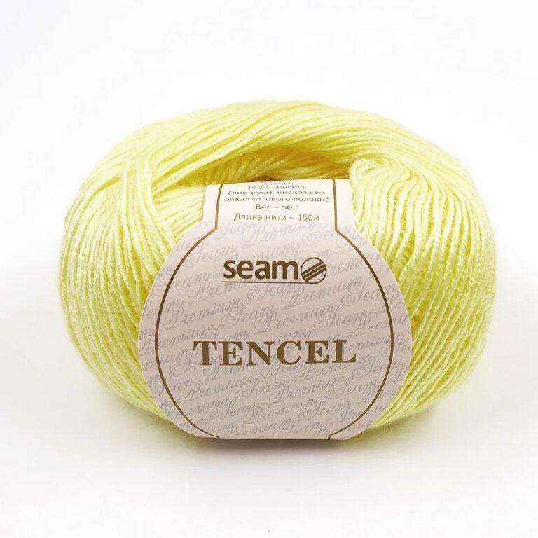 Пряжа для вязания SEAM «TENCEL» (№10) Светло-жёлтый