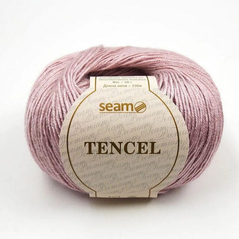 Пряжа для вязания SEAM «TENCEL» (№11) Пудрово-розовый