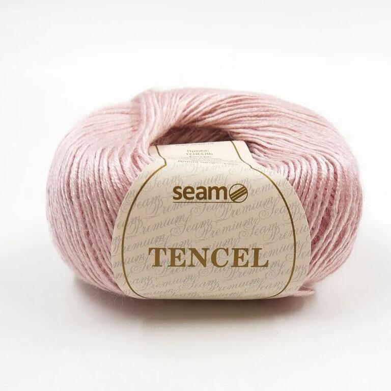 Пряжа для вязания SEAM «TENCEL» (№12) Светло-розовый