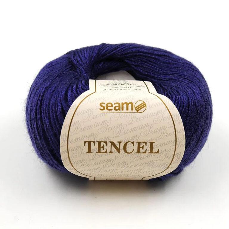Пряжа для вязания SEAM «TENCEL» (№14) Синий
