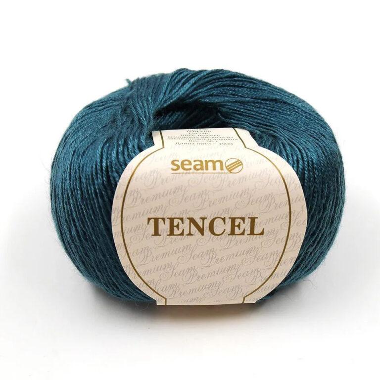 Пряжа для вязания SEAM «TENCEL» (№17) Морская волна