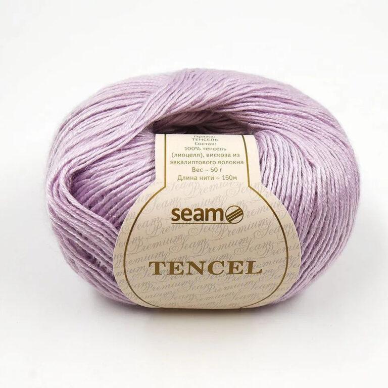 Пряжа для вязания SEAM «TENCEL» (№18) Светло-сиреневый