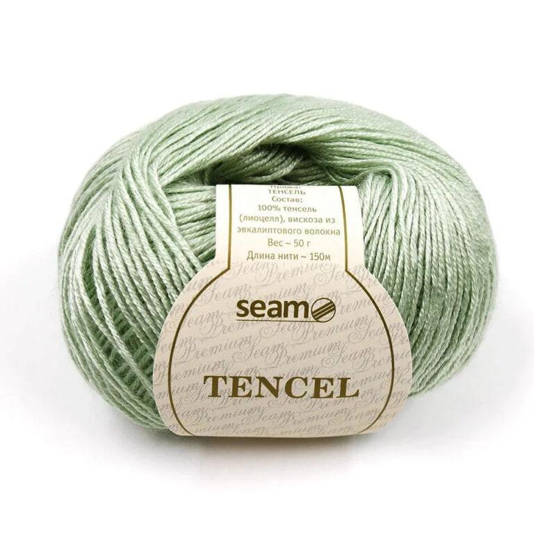 Пряжа для вязания SEAM «TENCEL» (№19) Светлая мята
