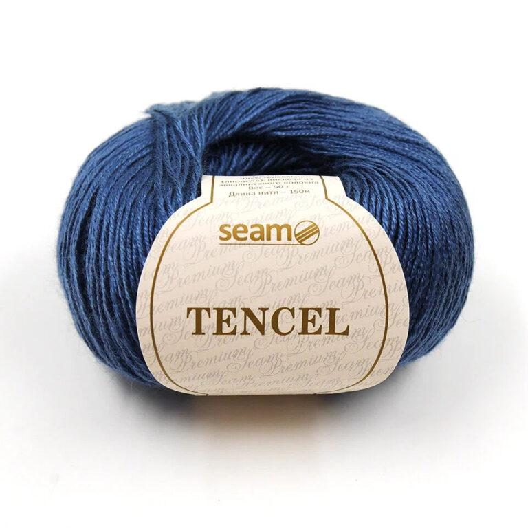 Пряжа для вязания SEAM «TENCEL» (№20) Синий
