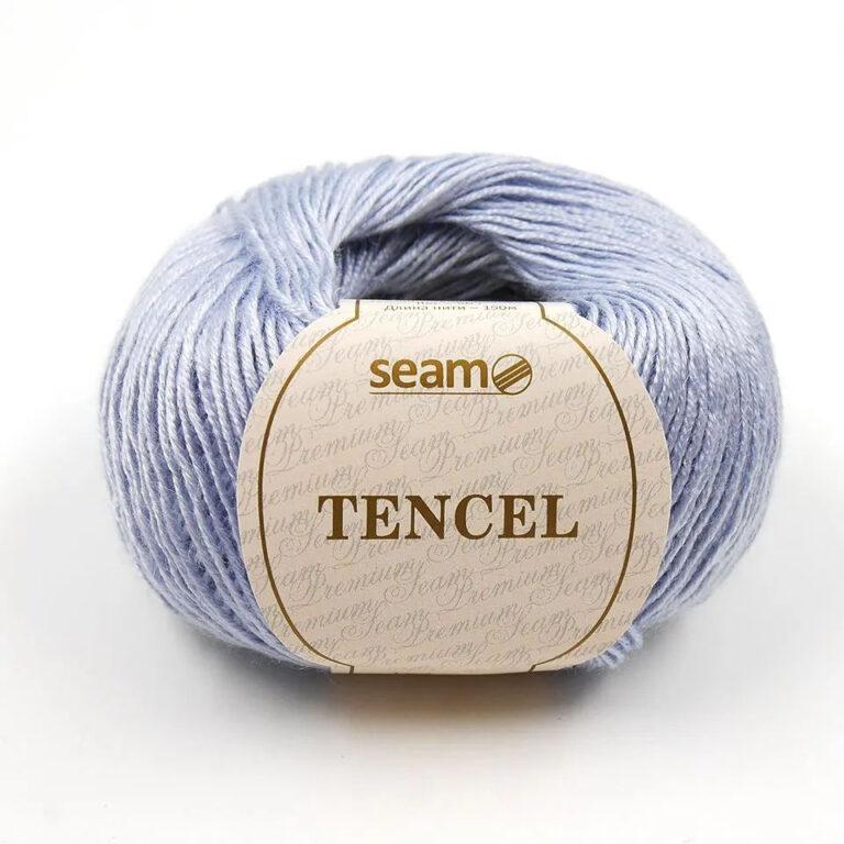 Пряжа для вязания SEAM «TENCEL» (№21) Голубой